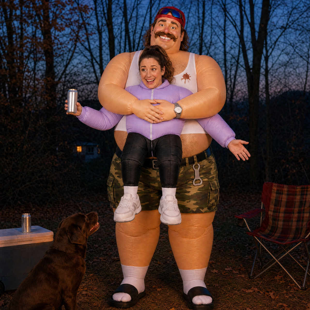 Hubby Grab Inflatable Costume